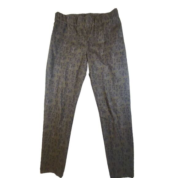 Soft Surroundings Pants - Soft Surroundings Metro Pants Purple Leopard Print Elastic Waist Pull On Large
